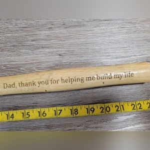 New Dad Thank You For helping Me‎ Build My Life Hammer *Gift*